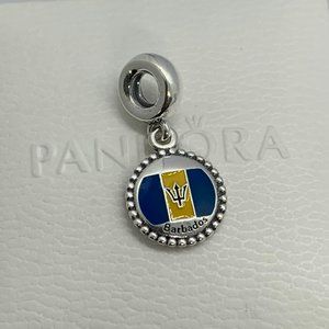 Pandora Barbados Flag Silver Charms for Women Charm Bead Jewellery Gifts